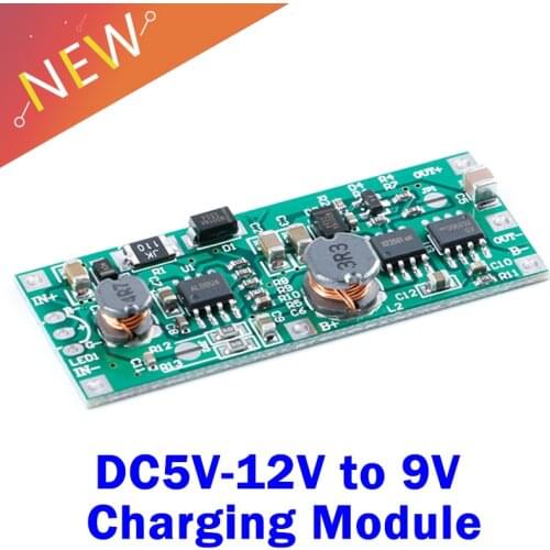 DC DC5V-12V to 9V Charging Module for 18650 Lithium Battery UPS Voltage Converter uninterruptible power supply control board