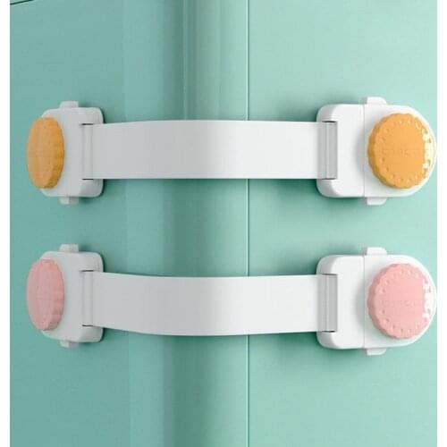 Baby Security Protector Drawer Safety Lock Biscuits Style Cabinet Cupboard Door Window Lock Children Protection