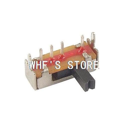 10 Pcs PCB Mount 4 Pin 3 Position SP3T 1P3T Slide Switch Side Knob 0.1A 12V DC