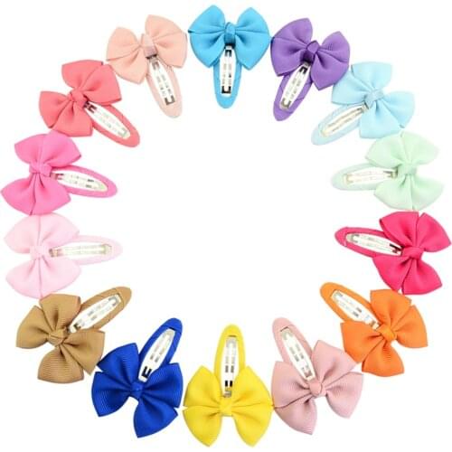 20Pcs/ Set Mini Small 2 inch Printing Candy Color Cartoon girls' Hair grips BB Clips Kids Hairpin Accessories 747