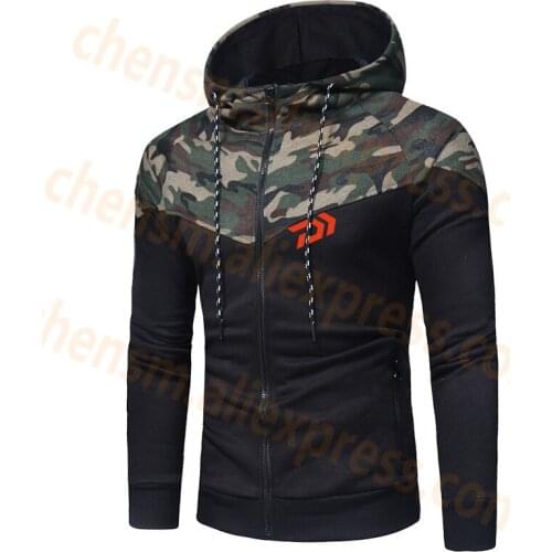 2020 DAIWA DAWA Fishing Clothing Winter Autumn Camouflage Waterproof Warm Fishing Jackets Men Fleece Thick Outdoor Shirts M-3XL