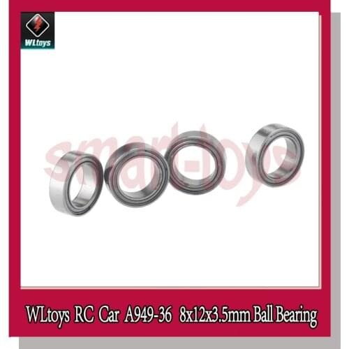 4Pcs A949 Ball Bearing A949-36 Metal Bearings 8*12*3.5 for Wltoys A949 A959 A969 A979 K929 RC Car Parts
