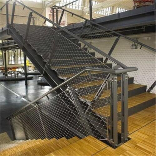 Balustrade Infill Cable Mesh Stainless Steel Rope Mesh For Staircase
