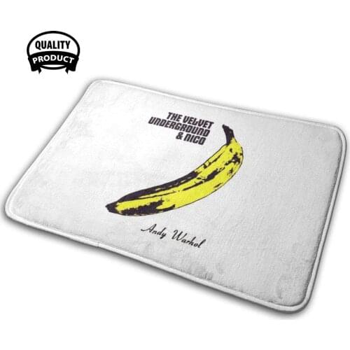 'S Velvet Underground Famous Banana Design Soft House Family Anti-Slip Mat Rug Carpet Nico Banana The Velvet Underground Pop