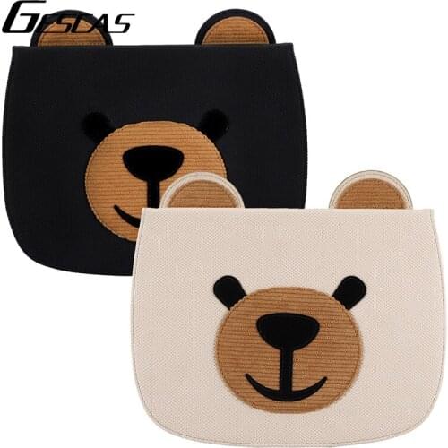 GESCAS Tablet PC Case For Pad Case Pad 2017/2018 Pro 9.7 Inch Air/air2 Mini 1/2/3/4/5 Leather Case 3D Bear Tablet PC Case