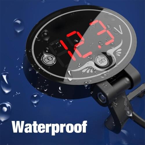 Digital LED Voltmeter Voltage Panel Meter DC 9V to 24V For Motorcycle Accessories