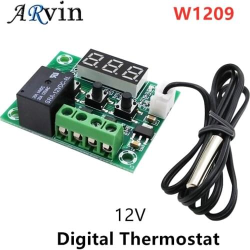 1pcs W1209 12V Digital Temp Thermostat Temperature Controller Sensor Relay Switch -50-110C W1209 case