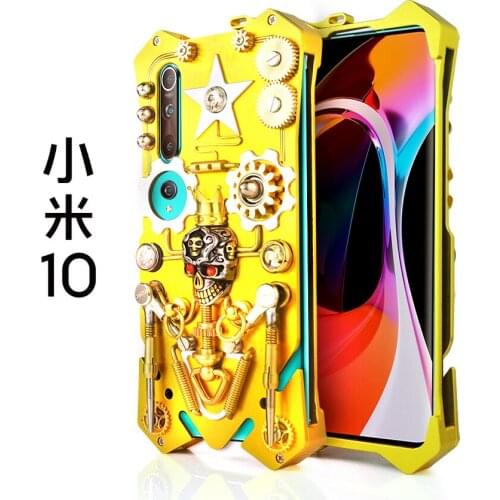 For Xiaomi Mi 10 Pro Luxury Gear machinery Heavy Duty Armor All-metal Aluminum Alloy Phone Case Xiaomi Mi10 Pro 10Pro Case Cover