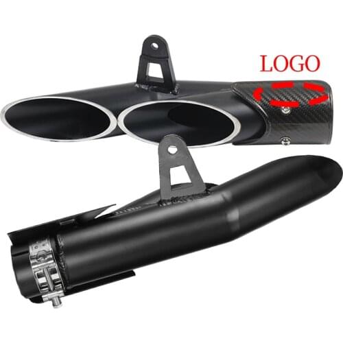 Aluminum alloy Exhaust Tip Muffler Carbon Fiber Pipe Motorcycle For cf moto 500 FZ6 TMAX 500 ninja 400 300 250 R25 hornet 600
