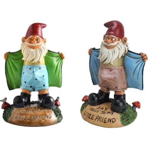Resin Gnome Dwarf Garden Decoration Statue Funny Resin Statue For Desk Outdoor Garden Sculpture Decoration Handicraft Ornament
