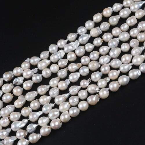 10-11mm Cultured Freshwater Nucleated Baroque Pearl Wholesale Pearls