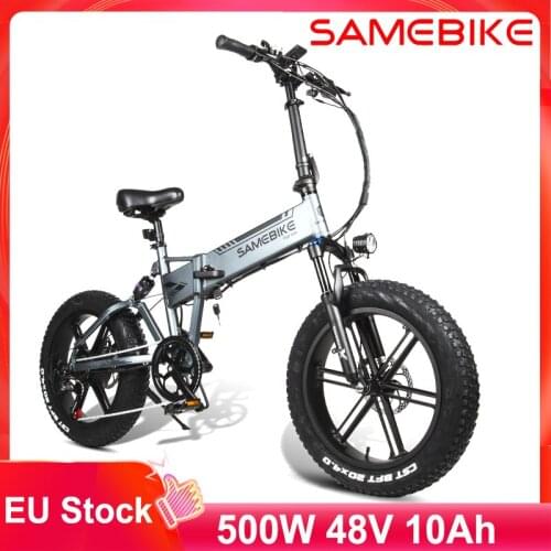 EU STOCK Samebike XWLX09 Folding Electric Bicycle 500W 20 Inch 10Ah Battery Three Riding Modes Electric Bike E-bike