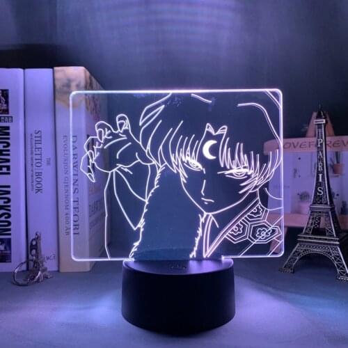Inuyasha Sesshomaru Led Night Light for Bedroom Decor Gift Nightlight Anime 3d Lamp Sesshomaru Inuyasha