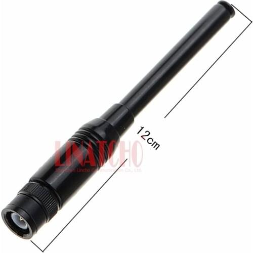 NA773 telescopic uhf vhf dual band IC-V8 Walkie Talkie antenna ham antenna BNC connector