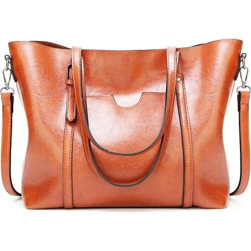 Vintage PU Leather Large Handbags Crossbody Shoulder Bags for Women 2019 Fashion Brand Luxury Ladies Tote Hand Bags Bolsa BB23