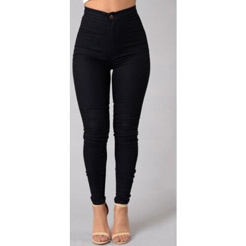 AECU Solid Wash Skinny Jeans Woman Fashion New Winter Denim Pants Plus Size Push Up Trousers Bodycon Warm Pencil Pants Female