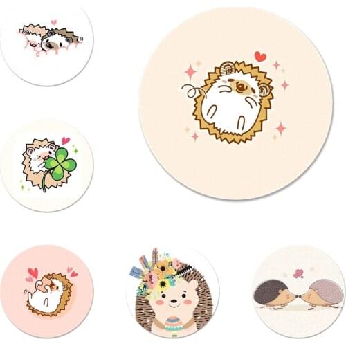 Love Heart Balloon Hedgehogs Icons Pins Badge Decoration Brooches Metal Badges For Clothes Backpack Decoration