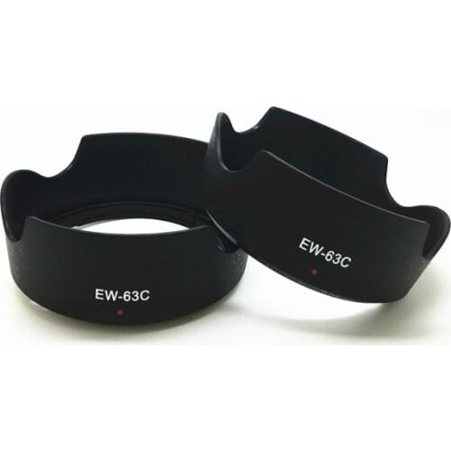 1pcs EW-63C for canon 100D 200D 700D EF-S 18-55mm f/3.5-5.6 IS STM lens hood Camera Bayonet petal Lens Hood Reversible suit