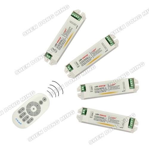 Free Shipping RF Wireless DC12-24V 12A LED Controller Touch Panel Remote color temperature controller for LED Light,5set/lot