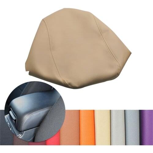 Beige For Dodge Charger 2011 2012 2013 2014 2015 2016 2017 2018 Car Accessories Center Control Armrest Box Leather Cover Decor