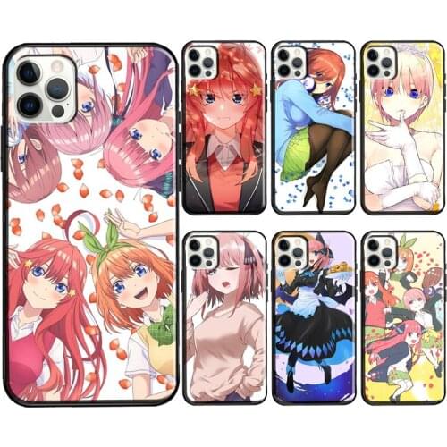 Anime The Quintessential Quintuplets Case For iPhone X XR XS Max 7 8 Plus SE 2020 12 Mini 11 Pro Max Soft Phone Cover Coque