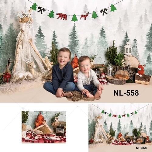 Wild One Adventure Theme Backdrop for Photography Boy Birthday Party Jungle Forest Safari Tent Background Photo Studio Props