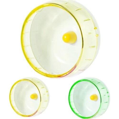 Hamster Running Disc Toy Silent Rotatory Jogging Wheel Pet Sports Wheel Toys For Small Pet Cage Accessories 2 Colors New