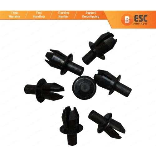 ESC ECF5060 10 Pieces Push Type Retainer Black for Mercedes: 1239900292 VW Audi: N0385501 Seat: N0385501 Ford: 7200671