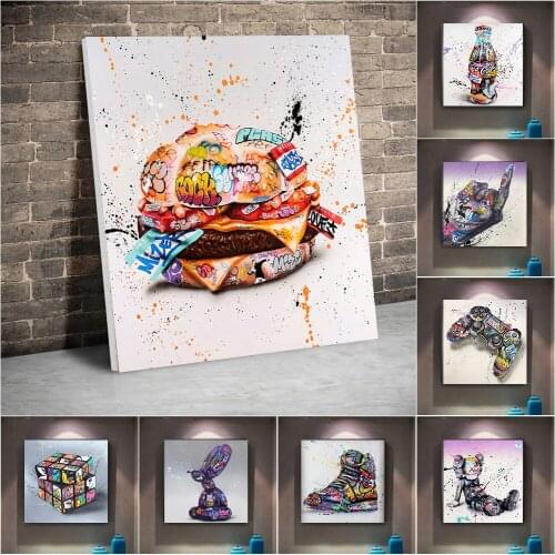 Banksy Street Graffiti Posters And Prints Oil Canvas Paintings Wall Art Pictures For Bedroom Nordic Home Decoration No Frame