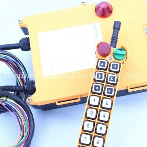 HS-14D Double speed with emergency stop Hoist crane remote control wireless radio Uting remote control 380V220V 36VAC 12V-24VDC