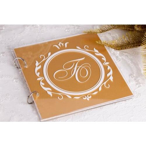 Personalized Acrylic Wedding Guest Book Alternative Wedding Guestbook A4 Album Acrylic Cover GuestBook Unique Wedding Guest Book
