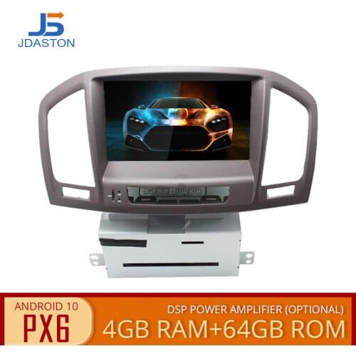 JDASTON PX6 Android 10 Car Multimedia Player For Opel Vauxhall Holden Insignia 2008-2013 2 Din Car Radio DVD Player DSP GPS WIFI