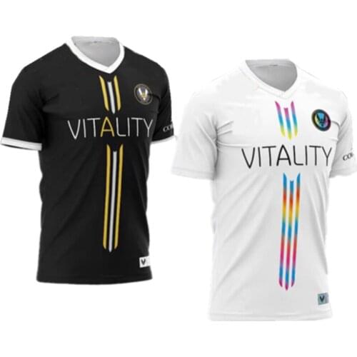 Vitality Team Uniform Vitality Jersey French Bee Jersey CSGOT Shirt Apex, Shox, Rpk, ZywOo Tees League of Legends LOL Uniform