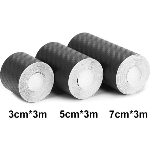 Nano Carbon Fiber Car Sticker Protector Strip Auto Door Sill Side Mirror Anti Scratch Tape Waterproof DIY Paste Protection Film