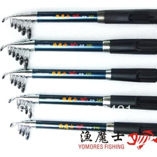 Whole Sale 50pcs/lot 2.1M 2.1Meters long shot fishing Rod hard glass fiber Fishing rod Telescopic throwing fishing rod Strong