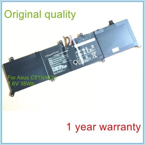 Original laptop batteries for C21N1423,R301LA-FN063H,X302LJ-FN027H,X302LA-FN097H,X302L,0B200-01360100,7.6V,4 cell