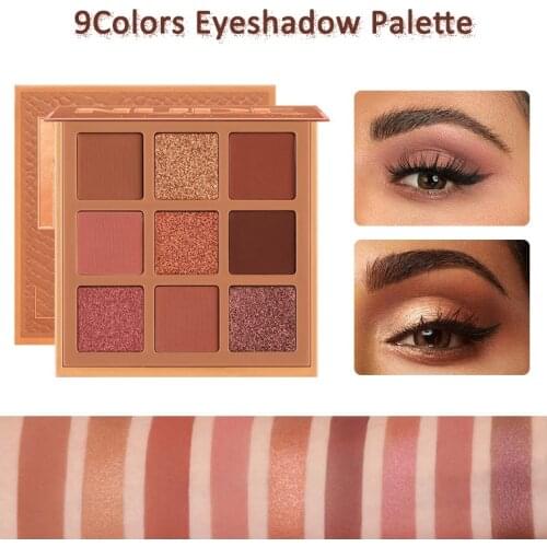 9Colors Eyeshadow Palette Metallic Shimmer Matte Rich Colors Personality Glamour Daily Night Party Lady Eye Eyelid Beauty Makeup