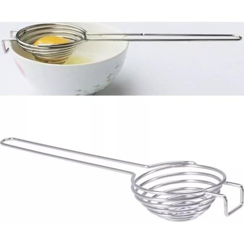 Portable Portable Stainless Steel Egg Divider Egg White Separator Egg Yolk Remover Handheld Cooking Baking Tools