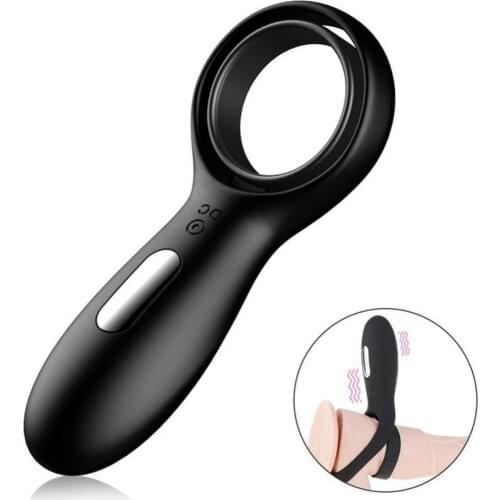 Cook Ring Rechargeable silicone fine ring male masturbator 10 frequency vibration Stimulation Massager Delay Exercise Sex Toy