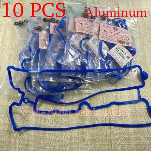 10PCS Aluminum Valve Cover Gasket Rubber 5488936 90501944 Blue GASKET For Captiva Opel Antara 2.4L Epica Excelle1.8 Regal Astra