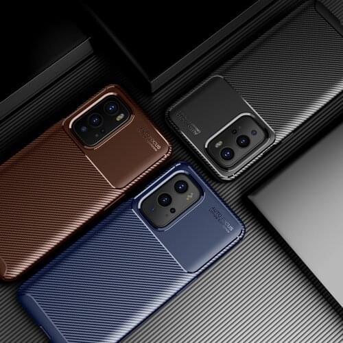 Carbon Fiber Pattern Luxury Fundas TPU Cover For OnePlus 9 OnePlus 9 Pro Case Coque Shockproof Shell