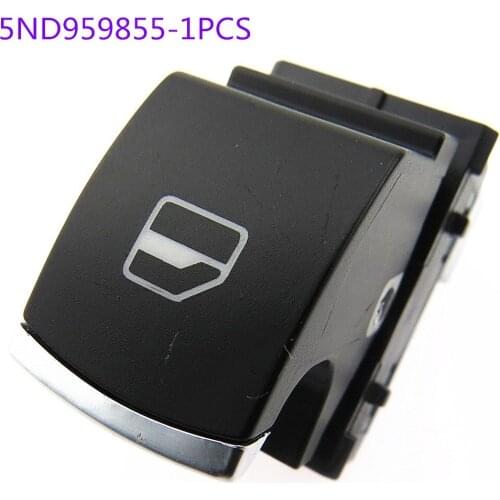 SCJYRXS For Passat B6 CC 5 Golf MK5 MK6 Tiguan Rabbit Window Glass Switch Button Chrome 5ND959855 5ND 959 855 5ND959855XSH