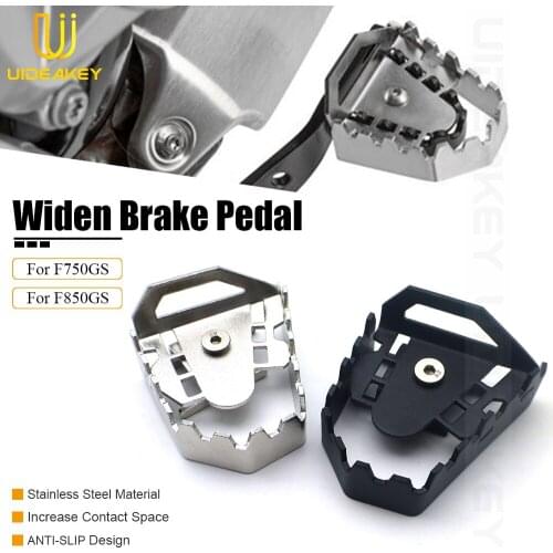 For BMW F750GS F850GS Motorcycle Rear Brake Widened Pedal Extension Step Tip Plate Enlarge Peg Pad Extender 2018 2019 2020 2021