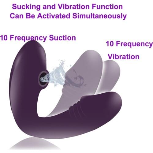 USB Vagina Sucking Dildo Vibrators Jump Egg Oral Suction Clitoris Stimulator Vibrating Adult Erotic Sex Toy for Women Sexoshop