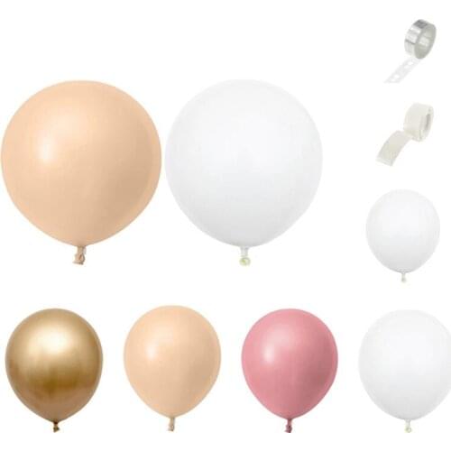 Retro Pink Balloon Garland Kit Peach Chrome Metallic Balloon Arch for Birthday Wedding Party Decorations
