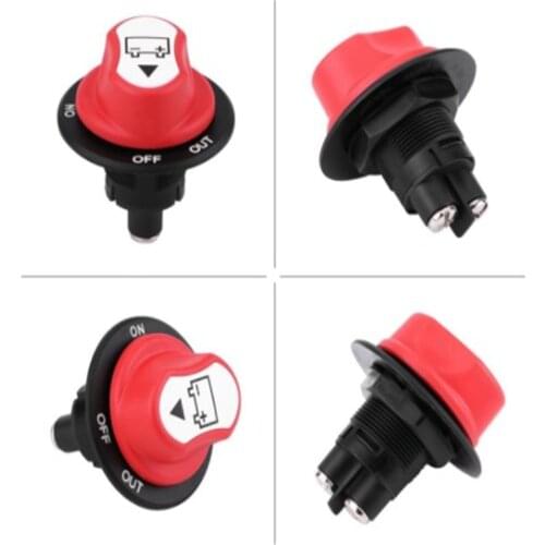 12-48V On Off Out Car Battery solator Switch Power Disconnect Switch Battery Master Cut Off K.ill Switch for Cars Boat VAN Truck