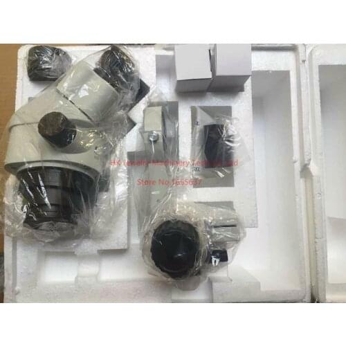 Jewelry Tools 7X-45X Zoom Stereo Microscope Binocular Head WF10x eyepiece 1pair rubber eye guards 1 pair