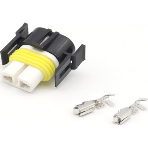 1pcs Car Motorcycle H11 Ceramics Waterproof DIY Female Quick Adapter Connector Terminals Plug Kit For Led