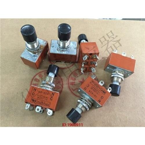 1pcs/lot Special NKK switch SB-61A button switch 10A.125V.AC 5A.250V.AC N / O N / C