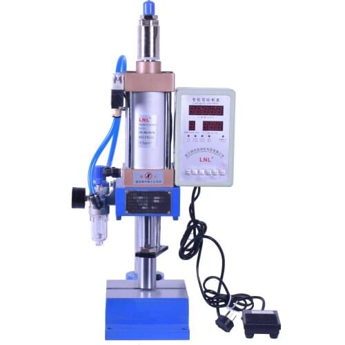300KG Well Pneumatic Punching Machine Adjustable Single Column Force 220V/110V Bearing Thrust Small Bench Press with Controller